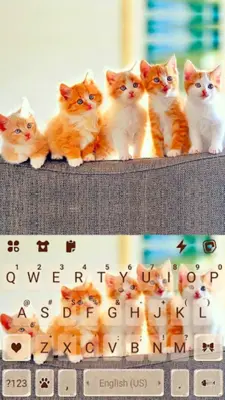 Cute Kittens Keyboard Backgrou android App screenshot 0